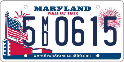 MD license plate 5MD0615