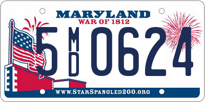 MD license plate 5MD0624