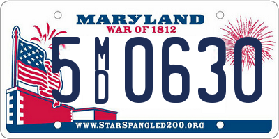 MD license plate 5MD0630