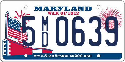 MD license plate 5MD0639