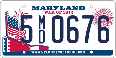 MD license plate 5MD0676