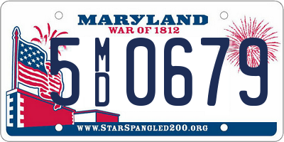 MD license plate 5MD0679