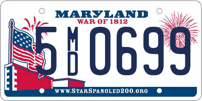 MD license plate 5MD0699