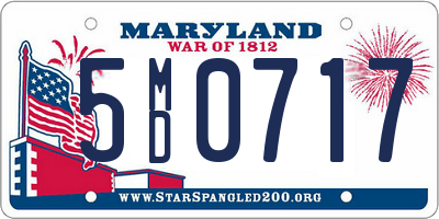 MD license plate 5MD0717