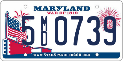 MD license plate 5MD0739