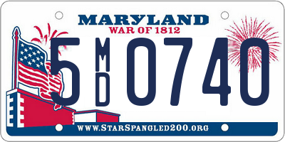 MD license plate 5MD0740