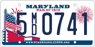 MD license plate 5MD0741