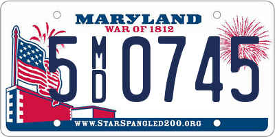 MD license plate 5MD0745