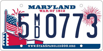 MD license plate 5MD0773