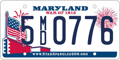 MD license plate 5MD0776