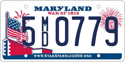 MD license plate 5MD0779