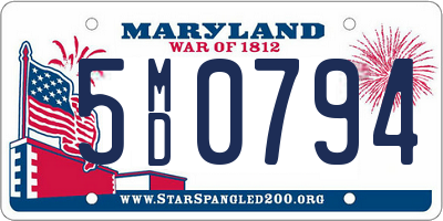 MD license plate 5MD0794