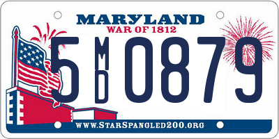 MD license plate 5MD0879