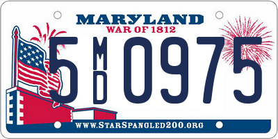 MD license plate 5MD0975