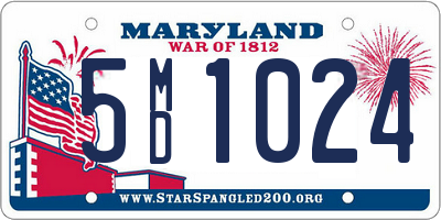 MD license plate 5MD1024