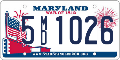 MD license plate 5MD1026