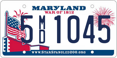 MD license plate 5MD1045