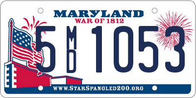 MD license plate 5MD1053
