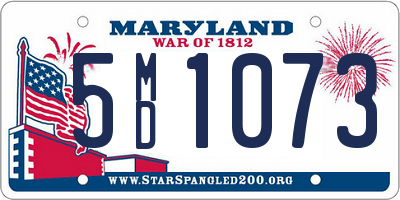 MD license plate 5MD1073