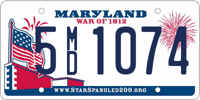 MD license plate 5MD1074