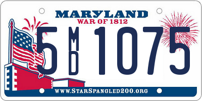 MD license plate 5MD1075