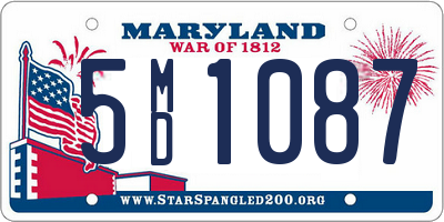 MD license plate 5MD1087