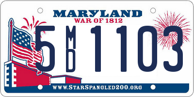 MD license plate 5MD1103