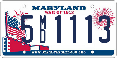 MD license plate 5MD1113