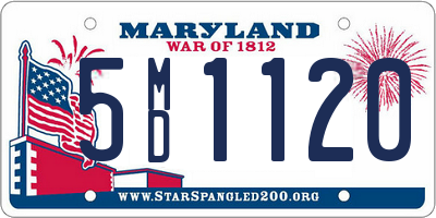 MD license plate 5MD1120