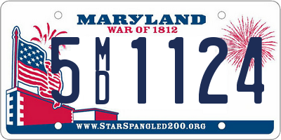 MD license plate 5MD1124