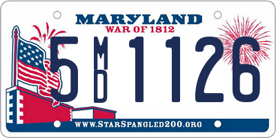 MD license plate 5MD1126