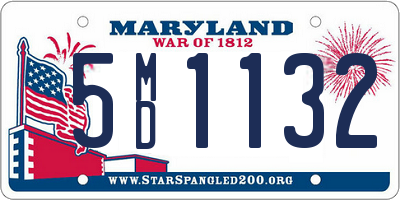 MD license plate 5MD1132