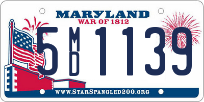 MD license plate 5MD1139