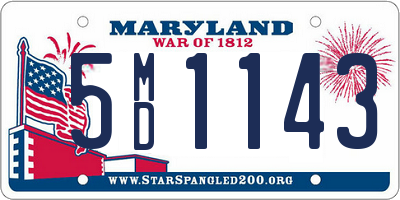 MD license plate 5MD1143