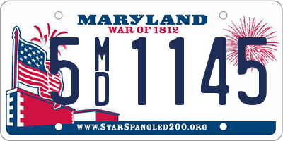 MD license plate 5MD1145