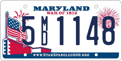 MD license plate 5MD1148