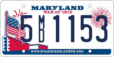 MD license plate 5MD1153