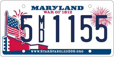 MD license plate 5MD1155