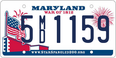 MD license plate 5MD1159