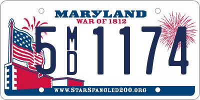 MD license plate 5MD1174