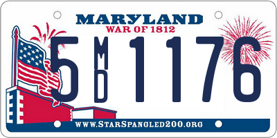 MD license plate 5MD1176