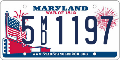 MD license plate 5MD1197