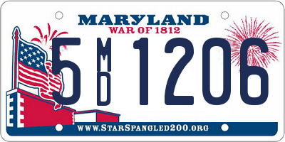 MD license plate 5MD1206