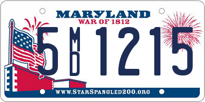 MD license plate 5MD1215