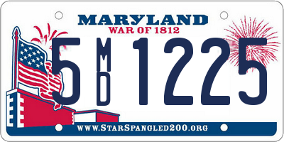 MD license plate 5MD1225