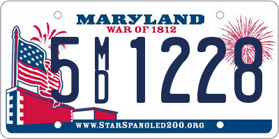 MD license plate 5MD1228