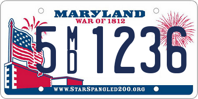 MD license plate 5MD1236
