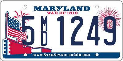 MD license plate 5MD1249