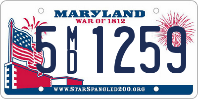 MD license plate 5MD1259