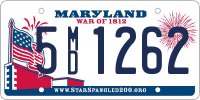 MD license plate 5MD1262